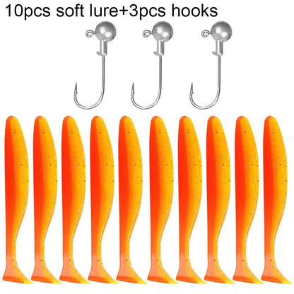 GOBAIT T-Tail Worm and Jig Head Kit