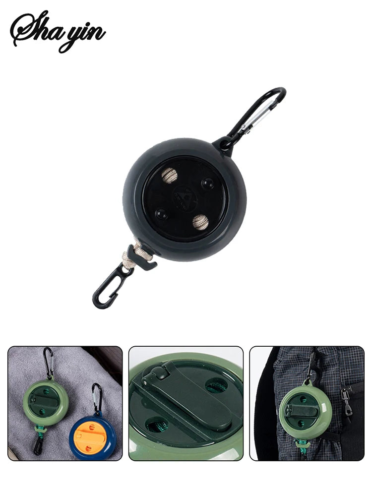 10M Retractable Clothesline Outdoor Travel Portable Clothes Drying Rack Windproof Washing Line For Camping Home Laundry Hanger
