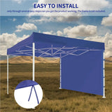 Foldable  Canopy Professional Instant Shelter Easy Installment Practical Sunscreen Gazebo Tents Shading Cloth for Garden Blue