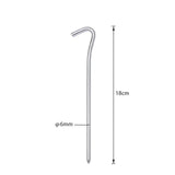10 Pieces/Lot Aluminum Alloy Tent Pegs 18cm Camping Garden Canopy Stakes Pegs Outdoor Nails Tent Accessories