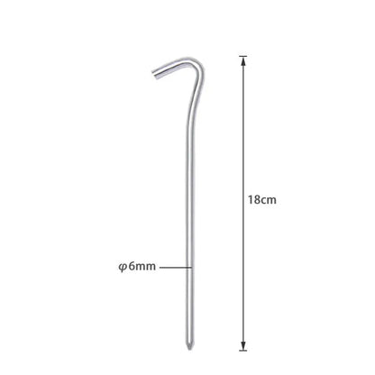 Aluminum Alloy Tent Pegs – 18cm, 10 Pack