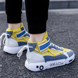 Men’s High Top Sneakers – Breathable Platform Running Shoes, Casual Fashion Lace-Up Trainers for Streetwear & Sports