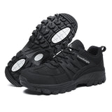Men’s Casual Mountain Sneakers – Leather Antiskid Outdoor Trail Running Shoes, Winter & Autumn Footwear