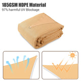 Large Sun Shade Sail Canopy UV Block Triangle Outdoor Sunshade Cover for Patio Pool Garden Waterproof UV Protection Shade Cloth
