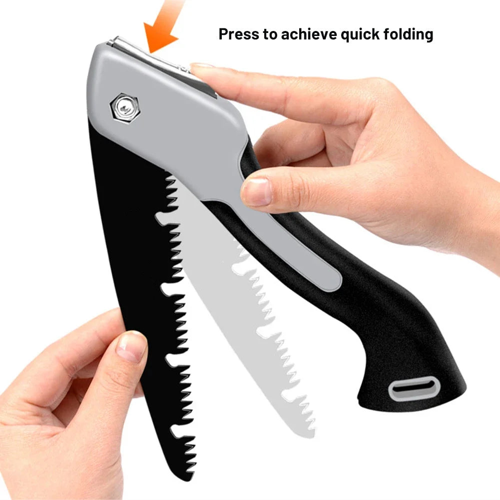 1Pc Folding Hand Saw Outdoor Logging Saw Woodworking Folding Portable Saw Garden Camping Pruning