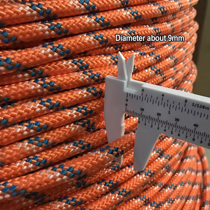 Rope Outdoor Rope 5-50m Wear Resistant 9mm Diameter High Strength Load-bearing Capacity 700 Kg Hiking Accessory Tool