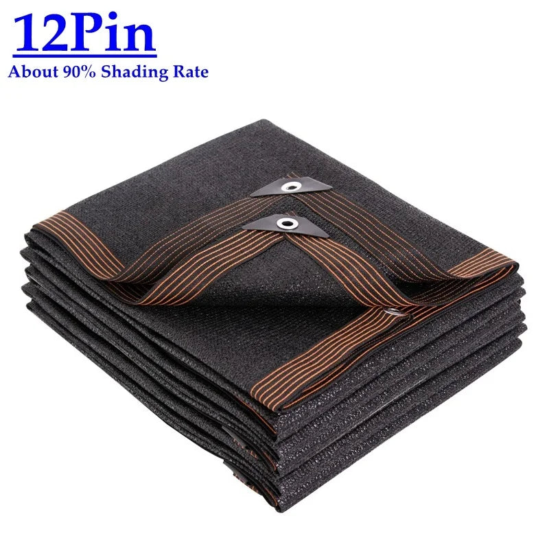 40~90% Shading Black HDPE Anti-UV Sun Shade Net Gazebo Shelter Outdoor Pergola Sun Cover Agriculture Greenhouse Sunshade Net
