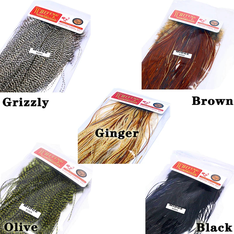 Whiting Farms Midge Saddle Hackle (10 Feathers)