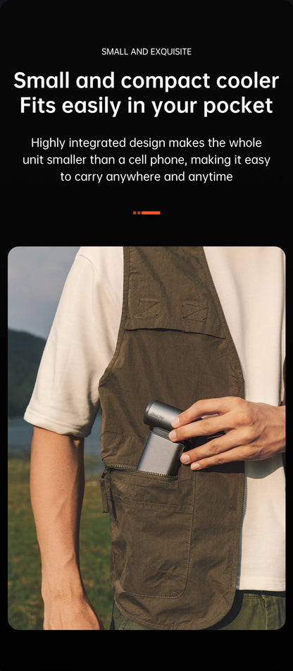 JISULIFE Portable Turbo Handheld Fan, 100 Winds Speeds Adjustable, 9000 mAh Rechargeable Battery, LED Display, Outdoor Camping