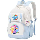My Little Pony Large Capacity Backpack Cartoon Daypack Travel Commute Knapsack Schoolbag for Kids Girls Mochila With Coin Purse