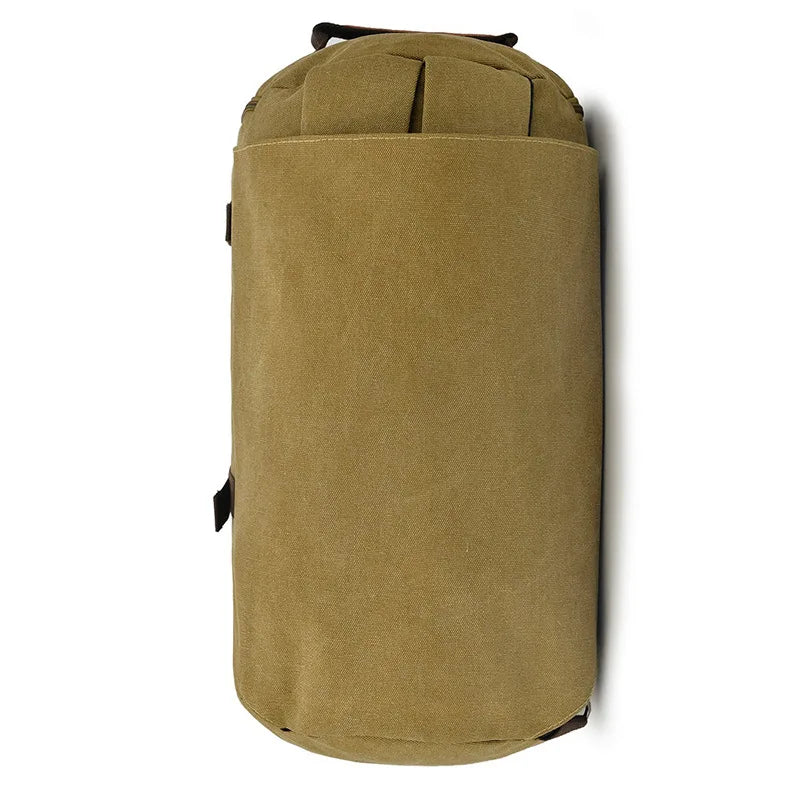 Men’s Canvas Travel Backpack – Large Capacity Mountaineering & Shoulder Bag