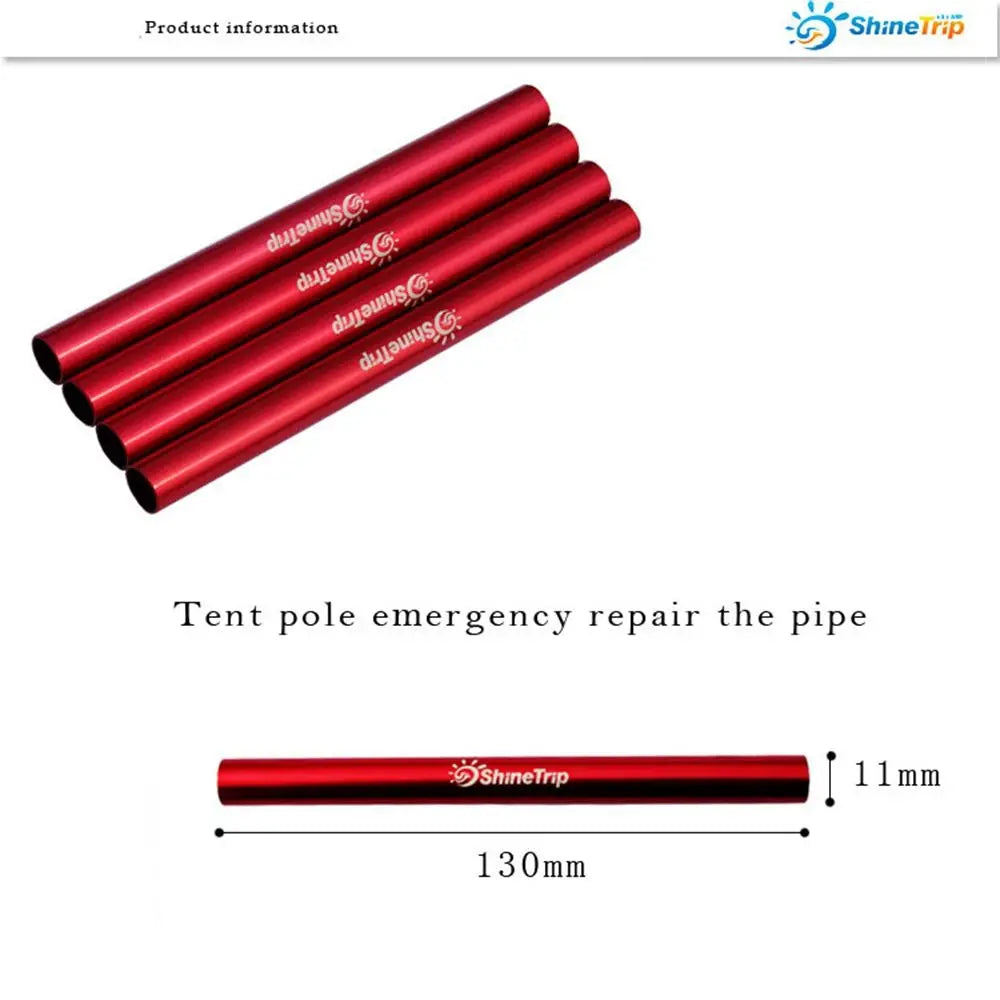High Quality Outdoor Tool Repair Tube Tent Accessories Tent Pole Pipe Single Rod Mending