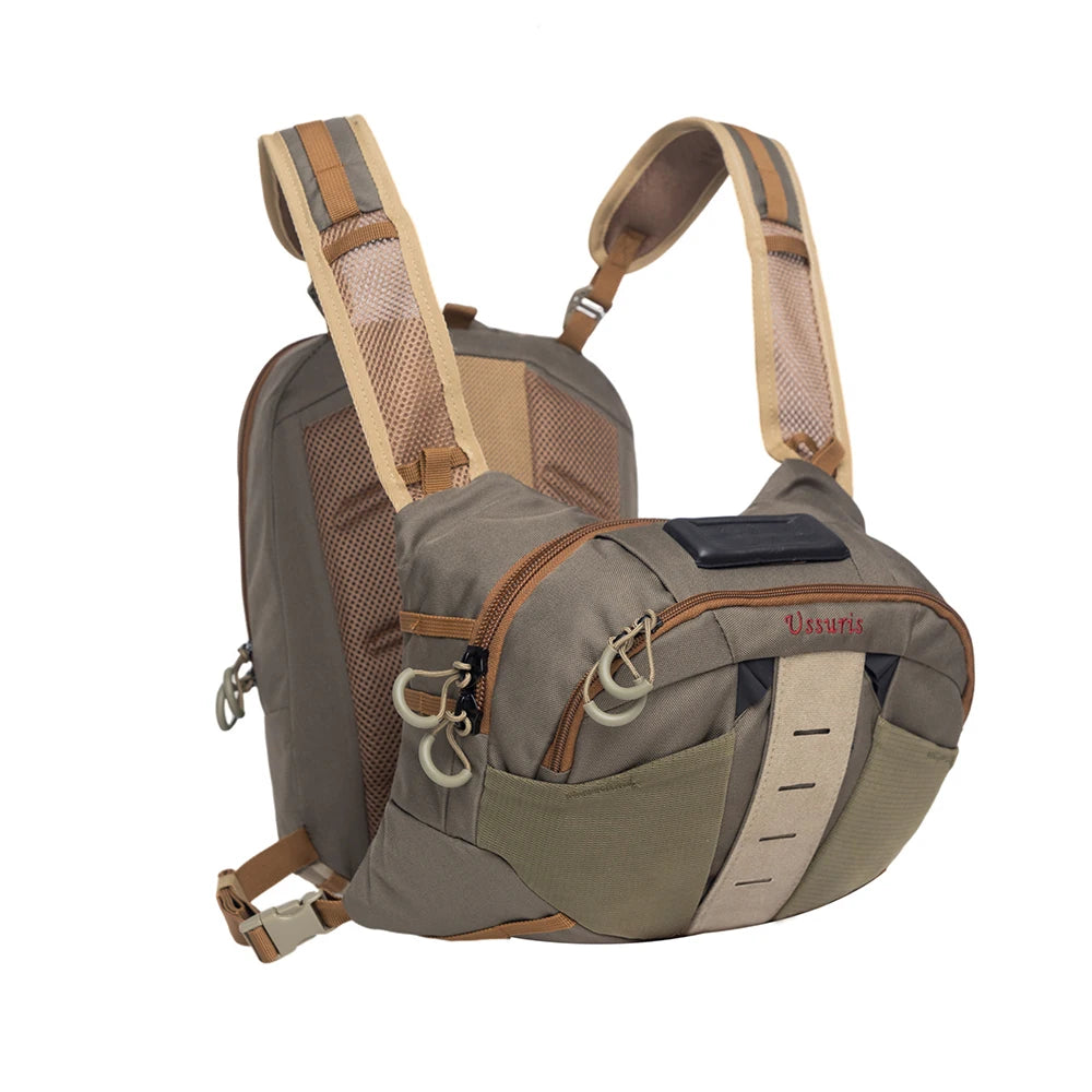 Fly Fishing Chest Pack with Net Holder