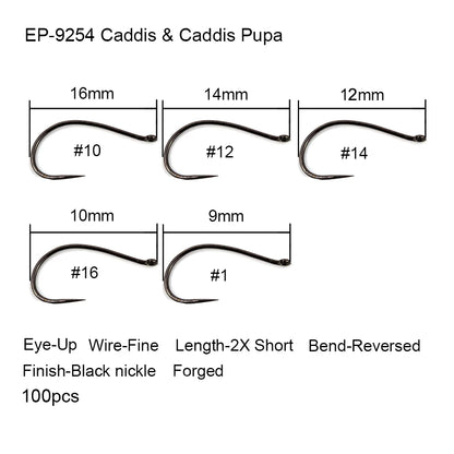 Aventik Competition Barbless Fly Hooks (50 Pack)