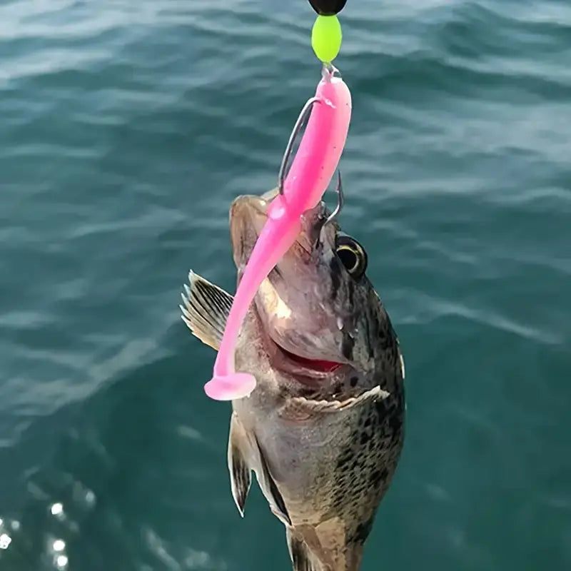 Fishing Lure Soft Tail Bait Set 55/65/75mm Swimbaits Silicone Wobblers Pesca Bass Carp Fishing Tackle Random Color 10/50/100Pcs