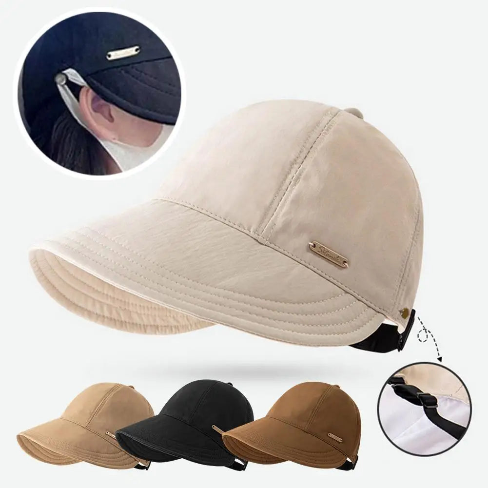 Women's UV Protection Baseball Cap Wide Brim Adjustable Sun Hat For Fishing Beach Hats Fisherman Cap for Outdoor Sports