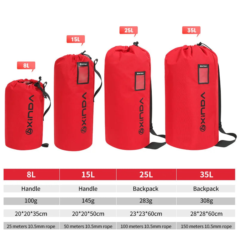 Outdoor Multi-function Rope Management Kit Bag Receiving Bag Waterproof And Wear-resistant Mountaineering Equipment