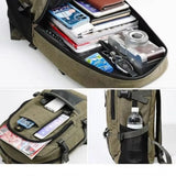 2023 Mountaineering Bag Backpack for Men Canvas Large Capacity High School Backpacks Outdoor Travel Camping Bag Computer Bag