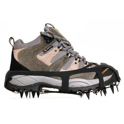 шипы для сапог 1 Pair 18 Teeth Anti-Slip Ice Snow Grips Shoe Boot Traction Cleat Spikes Crampon Shoes Boots Covers steigeisen