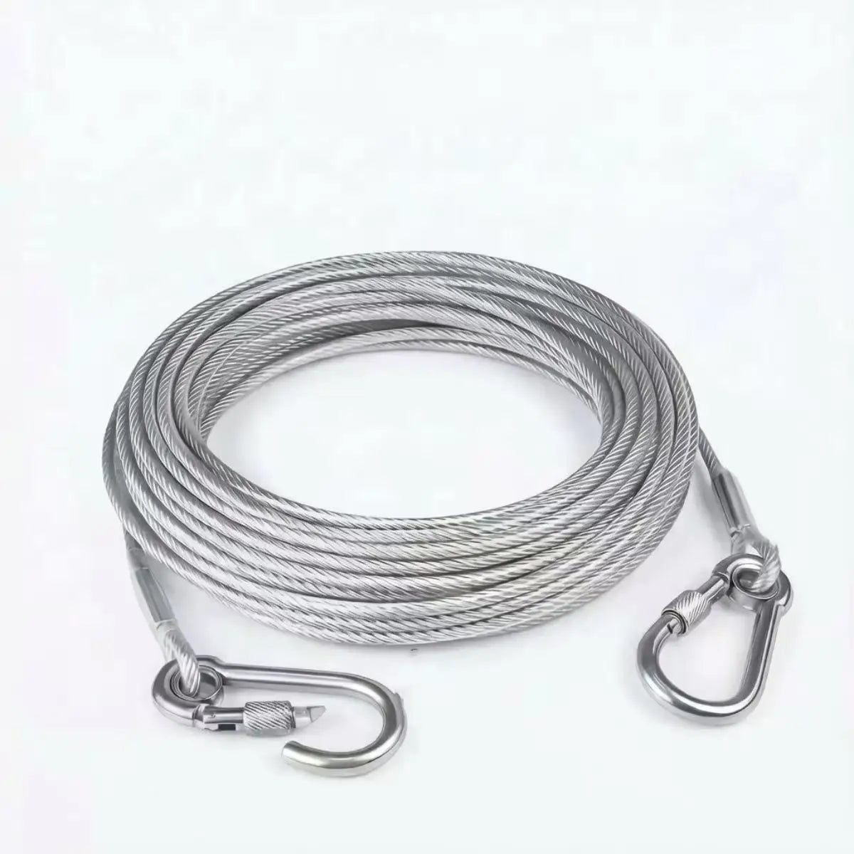 3m-15m Stainless Steel Clothesline, Portable Windproof Indoor/Outdoor Clothes Drying Camping Supplies Clothes Line