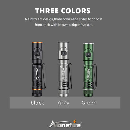 EDC Mini High Bright Pen Flashlight USB Rechargeable Magnet Small Pocket Torch Outdoor Camping Hiking Emergency Lighting Light