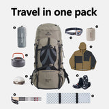 Naturehike Mountain Bag 70L Men's backpacks Waterproof Backpack Outdoor Hiking Climbing Big Capacity Travel Bags Shoulder Bags