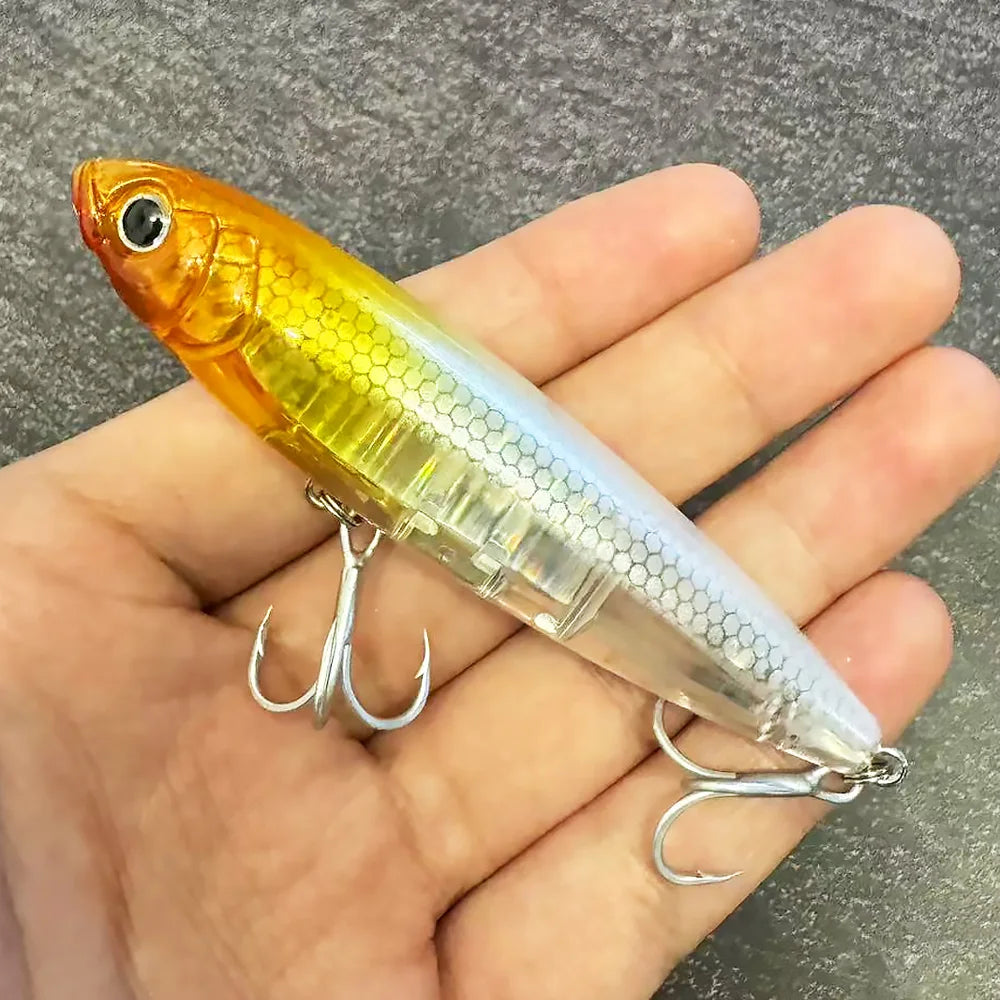 GOBAIT Floating Pencil Topwater Lure, 10cm Walk-the-Dog
