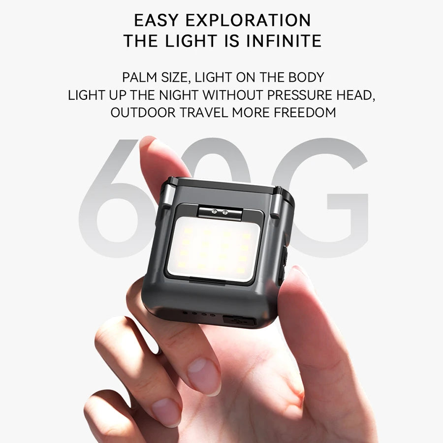 Owl Headlamp Type-c Rechargeable Headlight Portable Rotating Hunting Lights Led Flashlight Fishing Front Bicycle Light