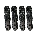4 Outdoor Tent Ropes Reflective Ropes Canopy Ropes Reinforced Windproof Ropes with Buckles To Ensure Safety Camping Accessories