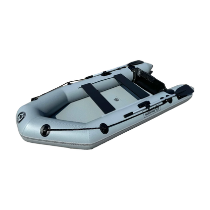 9.2FT Inflatable PVC Boat | Fishing, Surfing & Kayak Racing Dinghy – Portable Assault Boat for 3-4 People Outdoor Watersports
