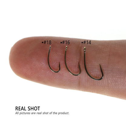Fine Wire Curved Nymph Hooks #12-22 (100 Pack)