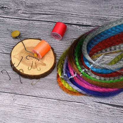 MNFT Zebra Grizzly Streamer Fibers (12 Colors)