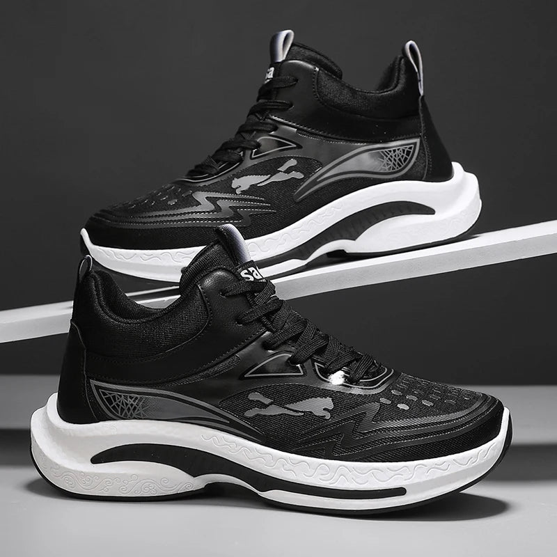 2025 Men’s High-Top Sports Shoes – Autumn/Winter Casual Sneakers for Fashion & Training