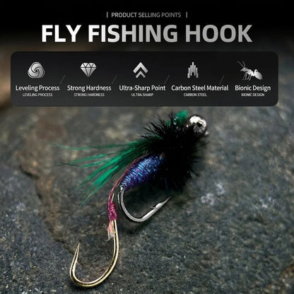 Rattlesnake Twin Hook Mosquito Dry Flies
