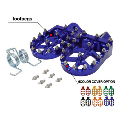 For YAMAHA TW200 PW50 PW80 TTR90 TTR90E Honda CR CRF XR 50 70 80 100 110 KAYO Footpegs Footrests Foot Pegs Rests Pedals