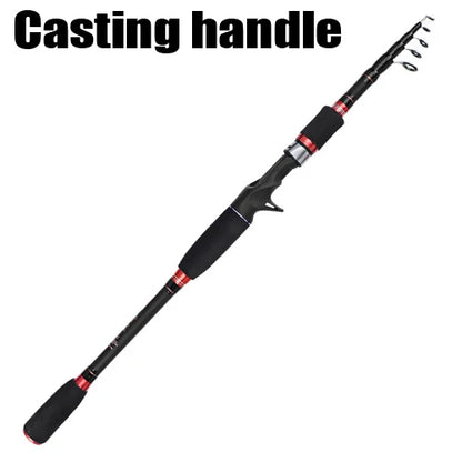 SIECHI Telescopic Lure Rod with Wooden Handle