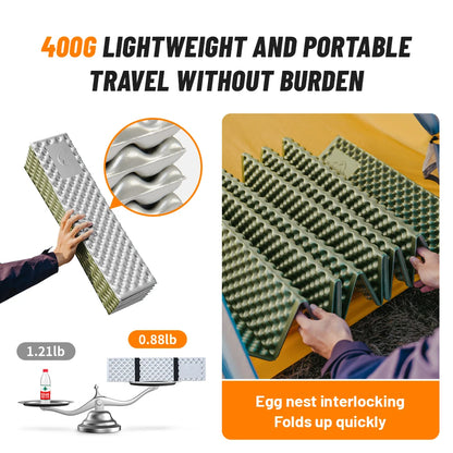 Naturehike 2024 New Camping Mat Winter Warm Moisture Proof Ultralight Sleeping Pad 4 Season Widen Hiking Travel 1-2 Person Mats