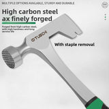 Multifunctional Axe Hammer – Ice-Breaking, Mining & Mountaineering Tool with Round Metal Head