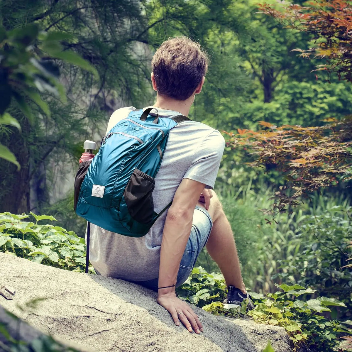 Naturehike Outdoor Hiking Bag 18L Lightweight Portable Backpack Foldable Waterproof Shoulder Bag for Women Men Airplane Travel