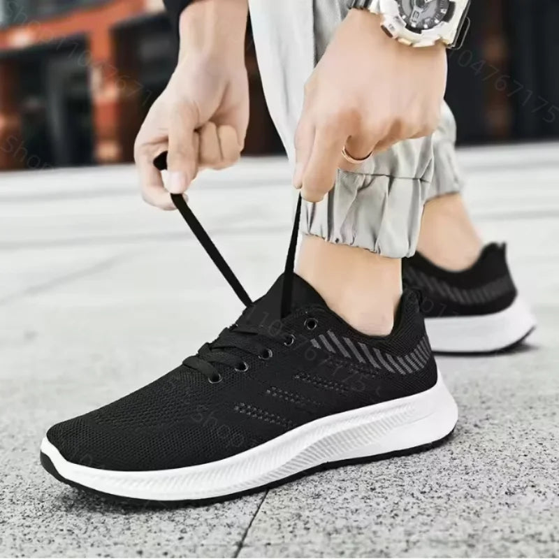 Men’s Spring Running Shoes – Wear-Resistant Lightweight Casual Sneakers with Soft Sole