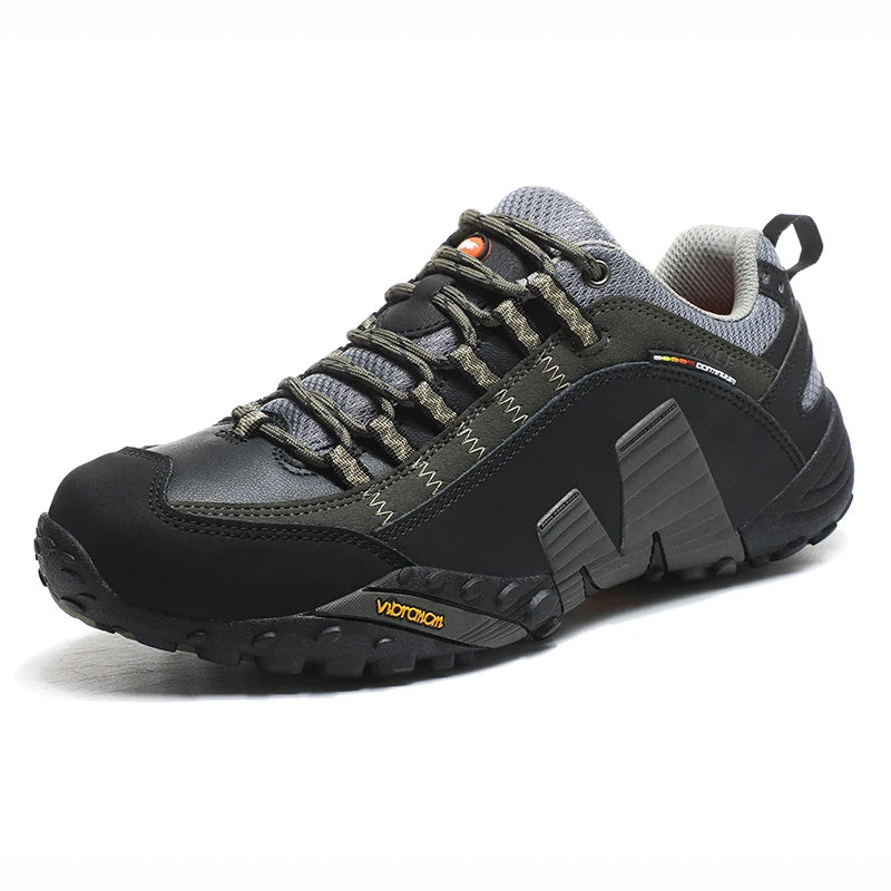 Men’s Waterproof Trekking Shoes – Outdoor Hiking Boots, Leather Hunting & Tactical Footwear
