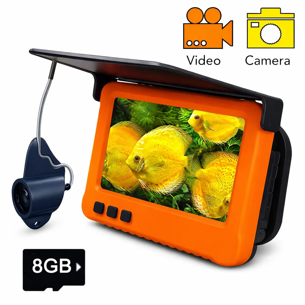 HD Underwater Fishing Camera with Video Recording & Night Vision