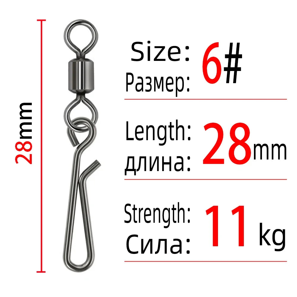 Rolling Swivel Snaps (10-50 Pack)
