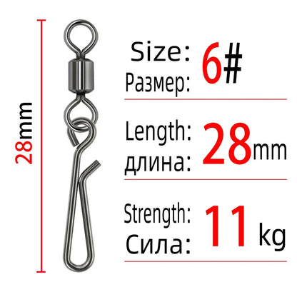 Rolling Swivel Snaps (10-50 Pack)