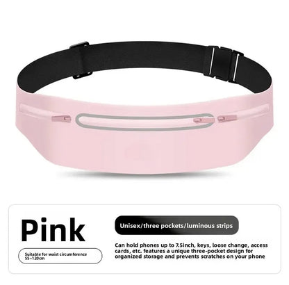 Running sports fanny pack Outdoor sports Lightweight waterproof invisible anti-theft equipment Men's and women's multi-function