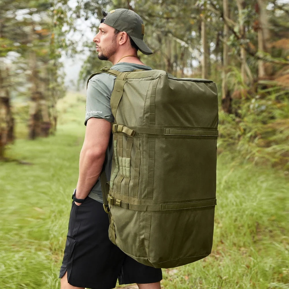 106L Camping Backpack Outdoor Hiking Luggage Bag Large Tactical Bags for Men's Travel Mountaineering Trip Utility Sport Handbag