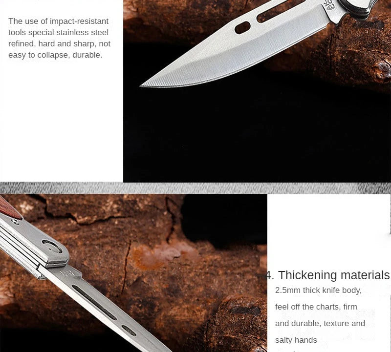 Heavy Duty Foldable Knife with High Hardness and Versatile Functions for Outdoor Activities
