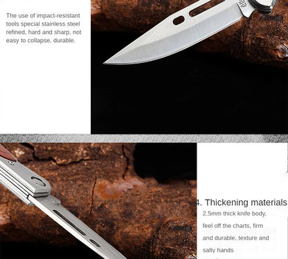Heavy Duty Foldable Knife with High Hardness and Versatile Functions for Outdoor Activities