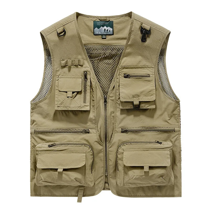 FGKKS Multi-Pocket Breathable Fishing Vest