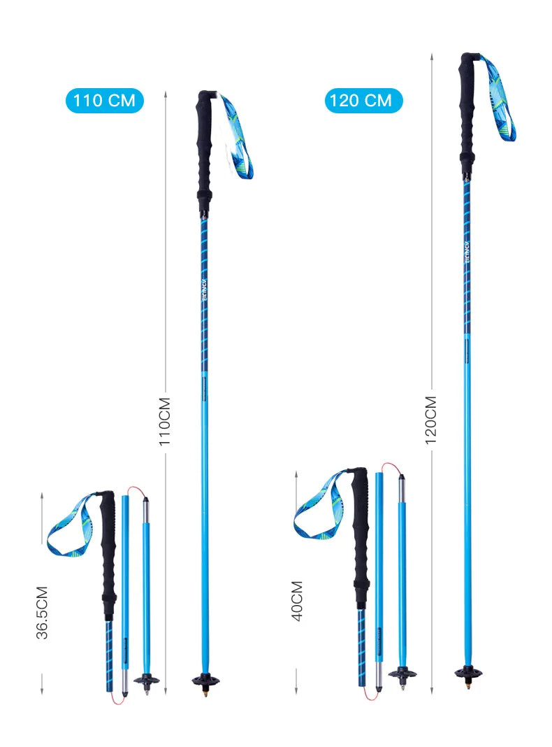 2pcs  AONIJIE All Types of Hiking Trekking Pole Ourdoor Camping Walking Sticks Summarizing 110cm 120cm 130cm